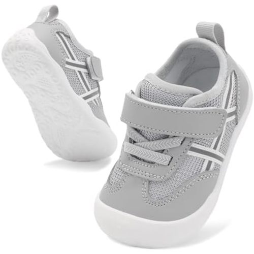 Scurtain Baby Shoes Boy Girl First Walking Shoe Infant Crib Breathable Sneakers Lightweight Barefoot Shoes for Babies