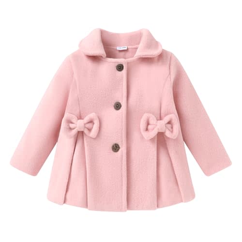 JEELLIGULAR Toddler Baby Girl Coats Kids Cloak Button Warm Thick Jacket Clothes Baby Fall Winter Outwear Clothes Set