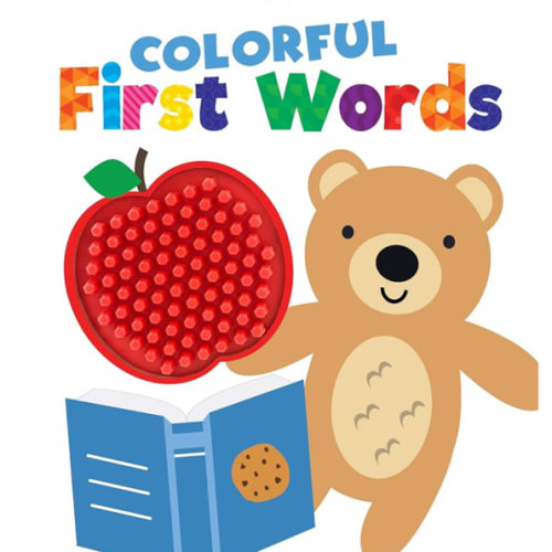 Colorful First Words - Silicone Touch and Feel Board Book - Sensory Board Book