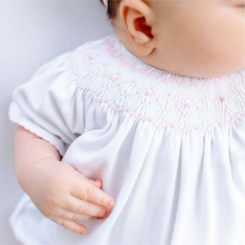 Lizzie's Classics Bishop Short Sleeve Dress - Pink