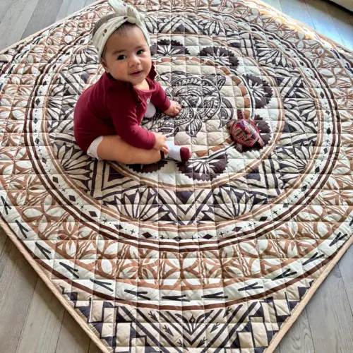 Brown | Black Square Playmat – Polybubs