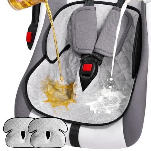 Baby Waterproof Potty Training Car Seat Protector Travel Piddle Pads Liner | Pack of 2|0-4 Baby Potty Training Car Seat Protector|Waterproof Piddle Pads for Toddlers|baby car travel essential