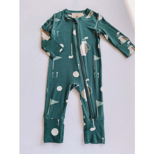 vintage golf bamboo romper