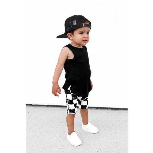 Bamboo Biker Shorts in Vintage Venice