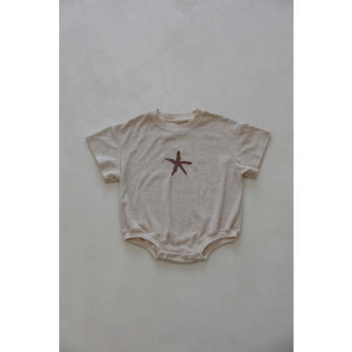 Sea Star Terry Romper | Oat