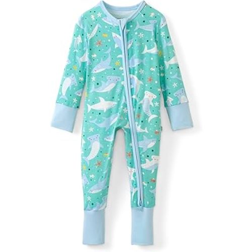 Little Sleepies Pajamas for Baby Boys & Girls, Viscose from Bamboo Baby Pajamas, Sleepers, 2-Way Zipper PJs