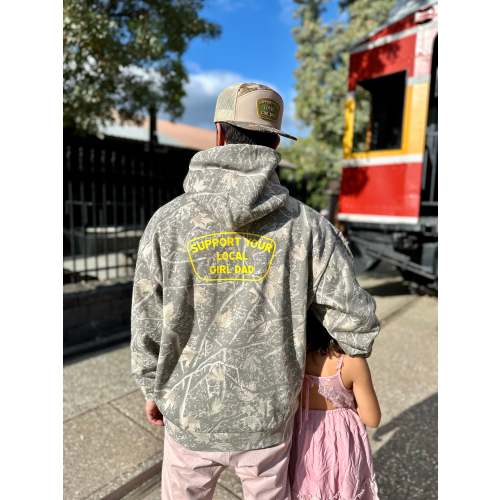 Girl Dad Hoodie - Dumbbells, Deadlifts, & Daughters | DadBod Apparel