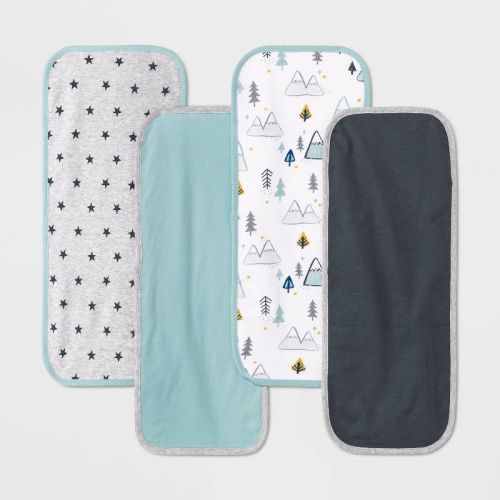 Baby 4pk 'Adventure Awaits' Burp Cloth - Cloud Island™ Green