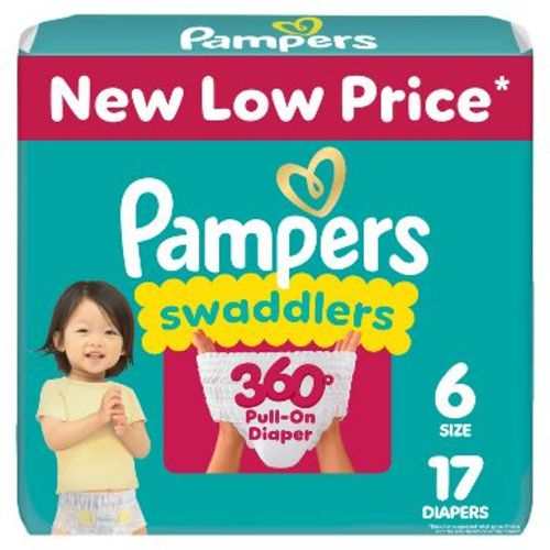 Pampers Swaddlers 360 Disposable Diapers - Size 6 - 17ct