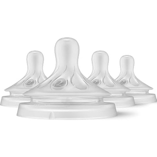 Philips Avent Natural Response Nipple, Slow Flow (Flow 2), 4-Pack, SCY962/04