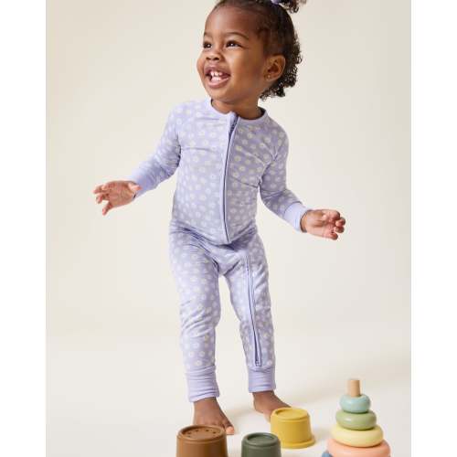 Bamboo Baby Pajamas | Blue Checker | Kindred Bravely