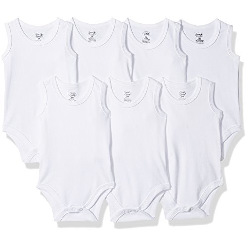 Luvable Friends Unisex Baby Cotton Sleeveless Bodysuits