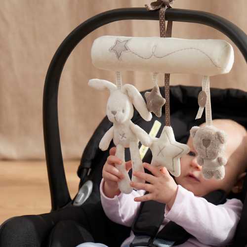 Baby Activity Mobile Bar Music Toy | Car Seat | Baby Crib Hanging Plush Spiral Mobile | Newborn Pram Arch Toy Baby Shower Gift