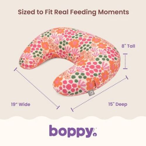 Boppy New Nursing Pillow - Pink Tropical Flowers