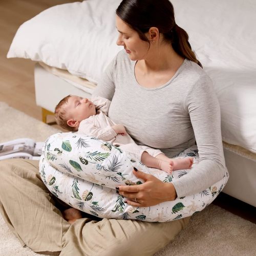 Momcozy Nursing Pillow Cover - 100% Cotton With Adjustable Waist Strap (Wildlife Pattern)