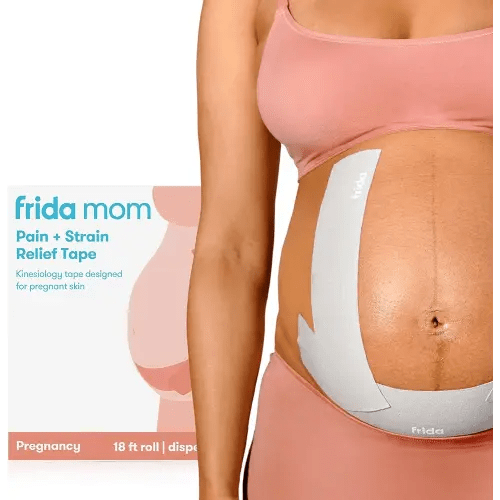 Frida Mom Kinesiology Tape for Pregnancy Belly Support, Pain Relief Pregnancy Tape, Pregnancy Must Haves, 18ft Roll