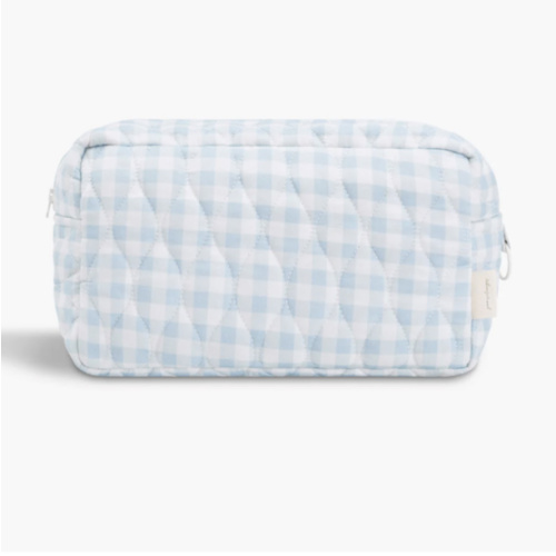 Toiletry Pouch - Blue Gingham