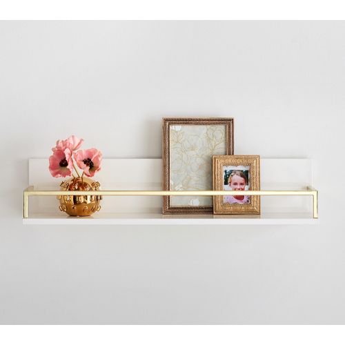Gold Polished Kids Shelves | Pottery Barn Kids