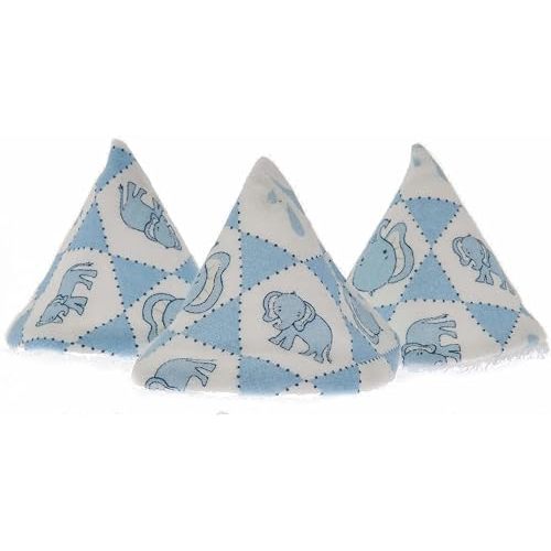 Beba Bean - Pee Pee Teepee for Baby Boy - Reusable & Washable Pee Shield for Diaper Changing - Baby Shower Gifts for Boys - Elephant Cotton Cloth - Laundry Bag - Set of 5 Covers