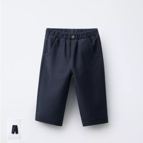TWILL BUTTON PANTS - Navy blue | ZARA United States