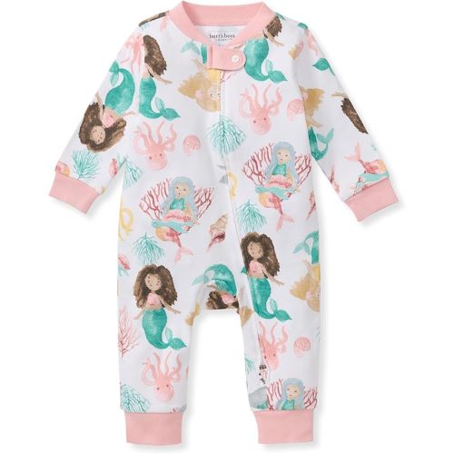 Burt's Bees Baby baby-girls Sleep and Play Pajamas, 100% Organic Cotton, One-piece Footless Pajamas