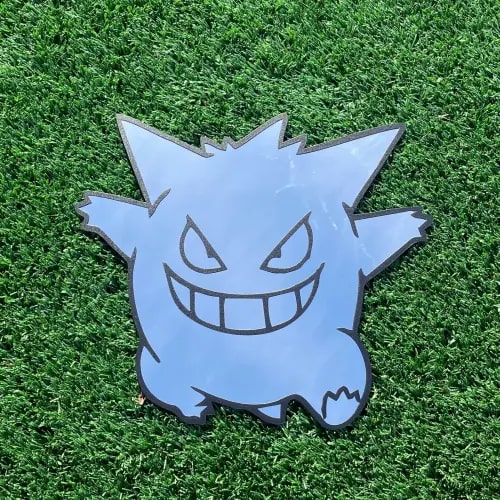 Pokemon Gengar Cool Anime Inspired Mirror Home Bedroom Decoration Birthday Gifts Wall Art