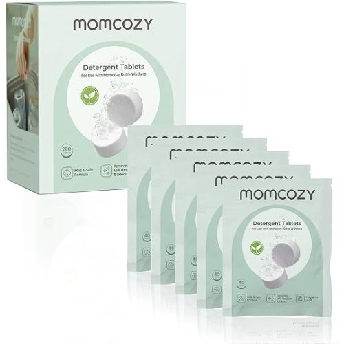 Momcozy Official Detergent Tablets for Momcozy Baby Bottle Washer, 200 Tablets