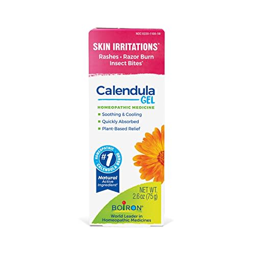 Boiron Calendula Gel Relief from Rashes, Skin Irritations, Razor Burn, or Insect Bites - Non-Greasy and Fragrance-Free - 2.6oz