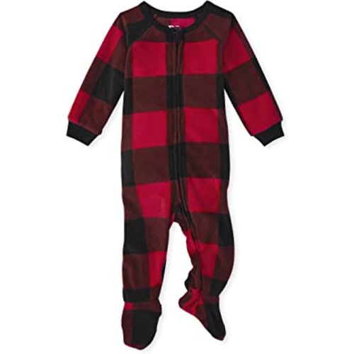 The Children's Place unisex-baby And Kids, Sibling Matching, Christmas Pajama Sets, Fleece