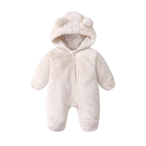 Newborn Baby Boy Snowsuit Toddler Girl Infant Fleece Winter Coat | LECHARMEBB