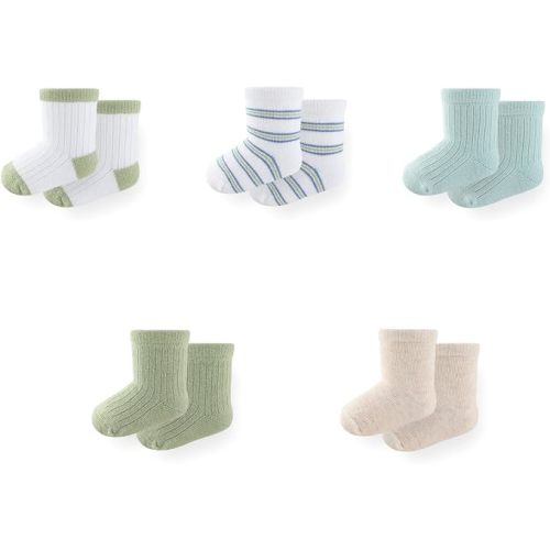 JELYLOVE 5 Pack Ankle Crew Socks Infant Boy Girl Accessories