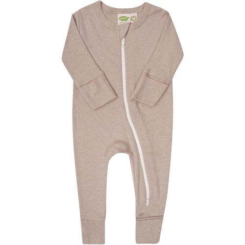 PARADE Organic Snuggle Soft Melange '2-Way' Zipper Romper