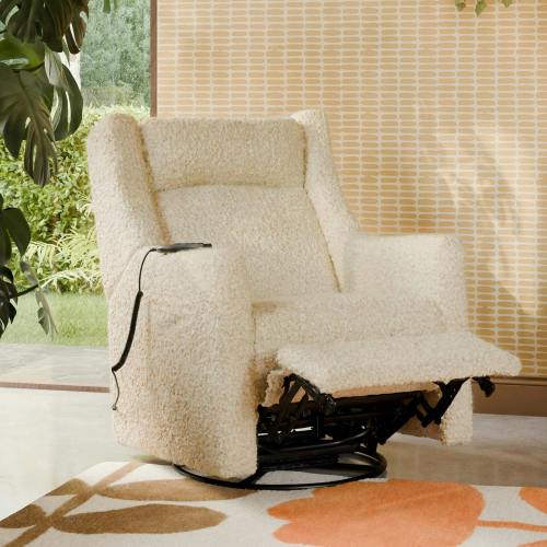Babyletto Kiwi Deluxe Power Recliner and Swivel Glider with Heat and M – Maisonette