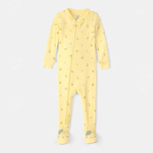 Carter's Baby Girls Footed Round Neck Long Sleeve One Piece Pajama