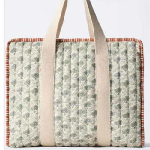 ZARA Floral Diaper Bag