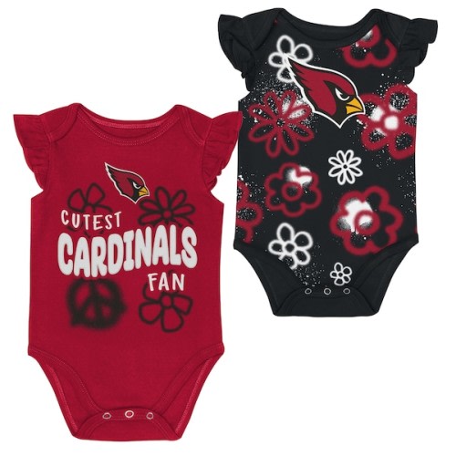 Girls Newborn & Infant Arizona Cardinals Outerstuff The Sunshine Two-Piece Bodysuit Set