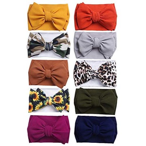 Baby Girl Headbands Newborn Bow Baby Turban Knotted Headband Nylon Elastic Headwraps for Children Hair Accessories (KK10-16)