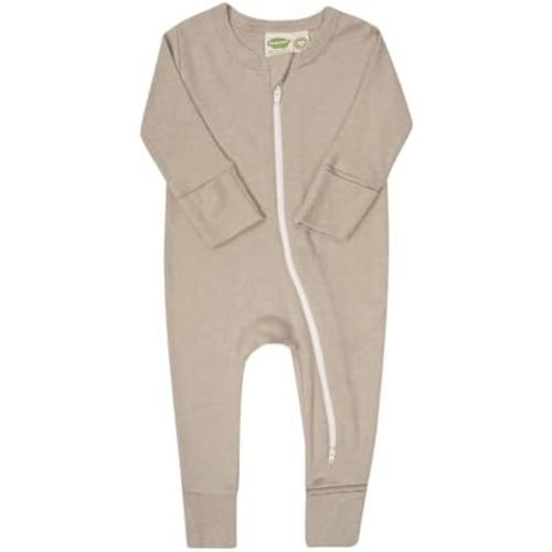 PARADE Organic Snuggle Soft Melange '2-Way' Zipper Romper