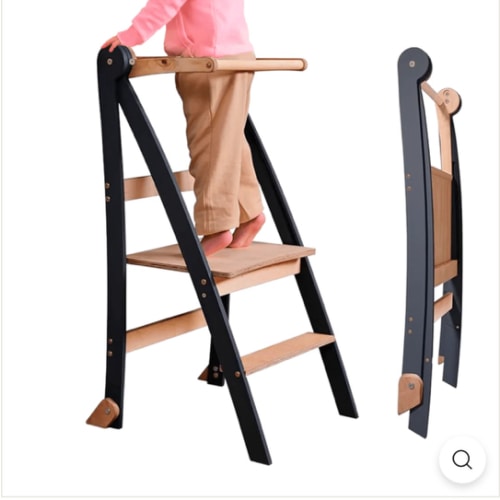 Toddler Learning Tower: Step stool for Kids - Graphite – Goodevas