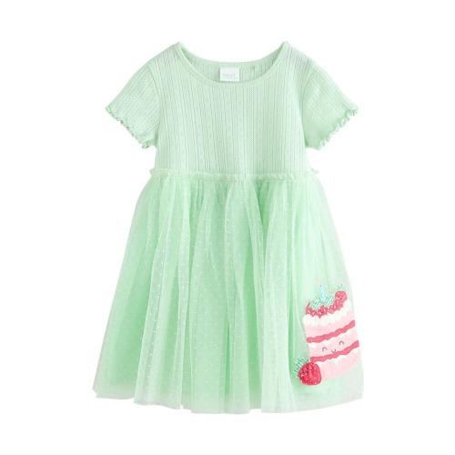 Kids' Cake Appliqué Tulle Dress