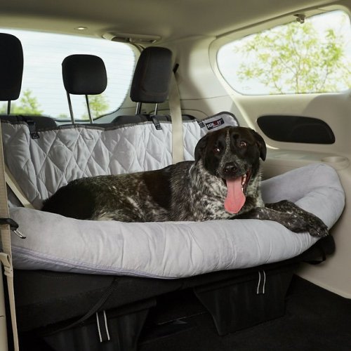 PETSAFE Happy Ride Car Seat Dog Bed Bucket, Grey, Large - Chewy.com