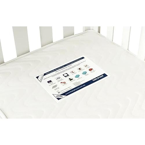 Babyhood Orthopaedic Breathe Eze Standard Innerspring Mattress, Cream,