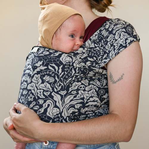 Hemlock Baby Wrap | Enchanted Black & White Baby Wrap