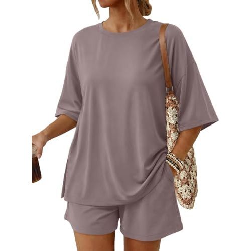 Trendy Queen 2 Piece Summer Set Oversized Top & Loose Fit Shorts with Pockets