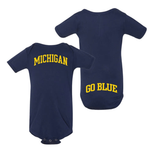 Michigan Wolverines Infant Navy Onesie – The M Den Shop 6/12 month
