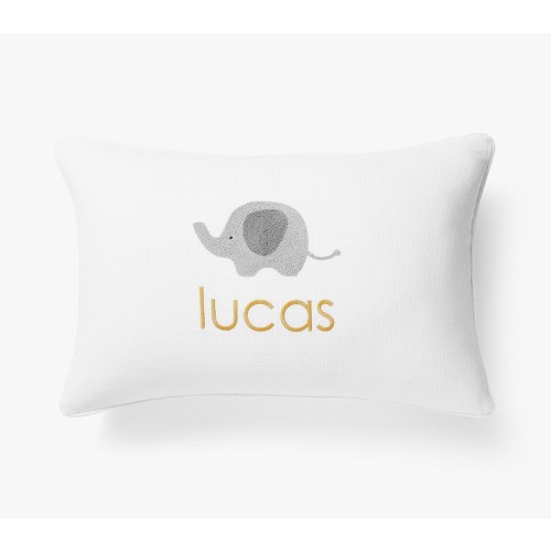 Elephant Icon Personalization Pillow Cover