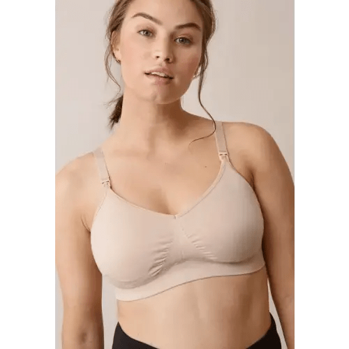 Seamless nursing bra with pads - Beige | Boob Design