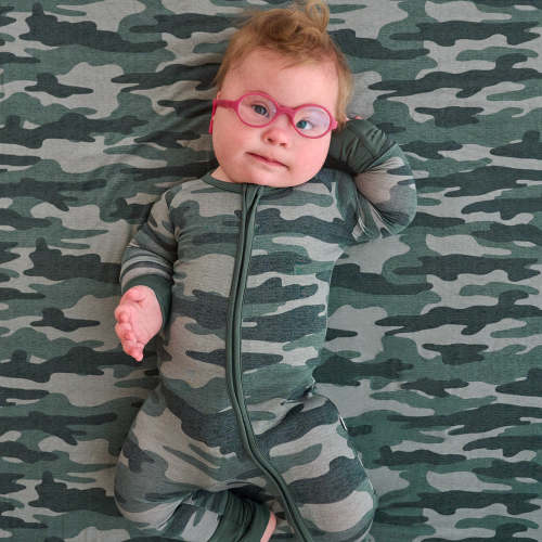 Vintage Camo Zippy - Little Sleepies