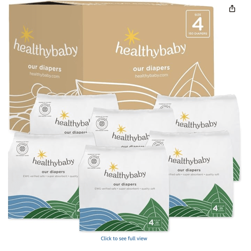 Happy Baby Diaper | Size 4 (22-32 lbs) 150 Count