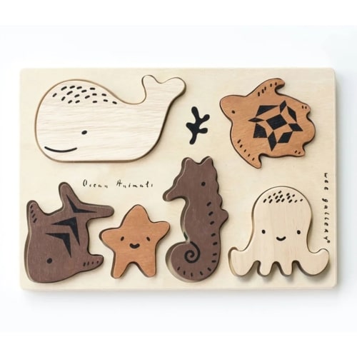 Ocean Animals Wooden Tray Puzzle
